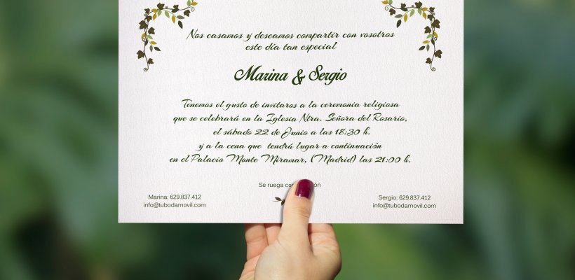 Frases y citas de amor que puedes usar en tus invitaciones de boda